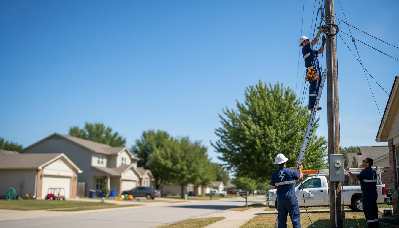 Residential electrician providing installation services in Albany, OH